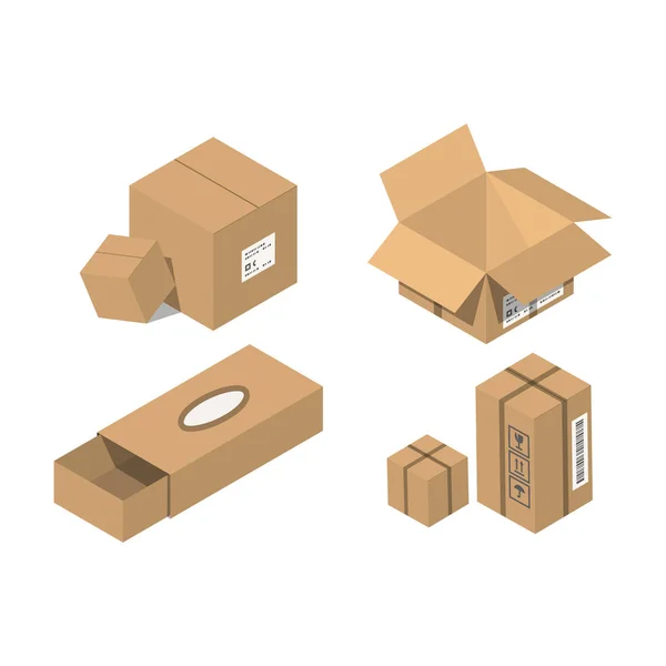 Move service box vector illustration — Stock Vector