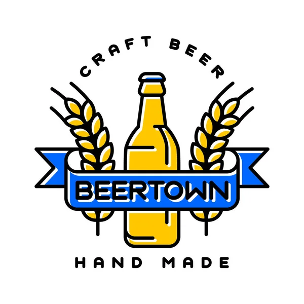 Craft beer bages vector. — Stock Vector