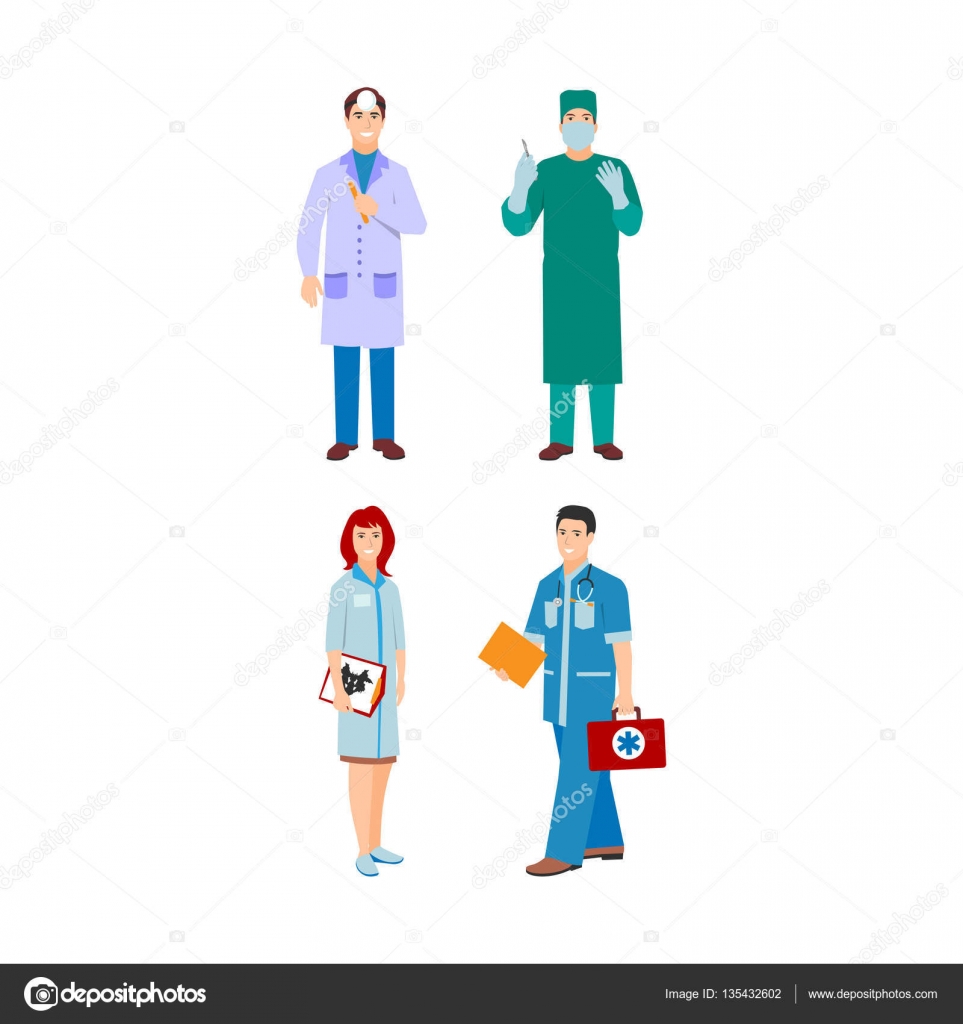 Vetores de Médicos Dos Desenhos Animados Equipe Médica Dos Trabalhadores  Pessoal Do Hospital Conjunto Isolado e mais imagens de Doutor - iStock