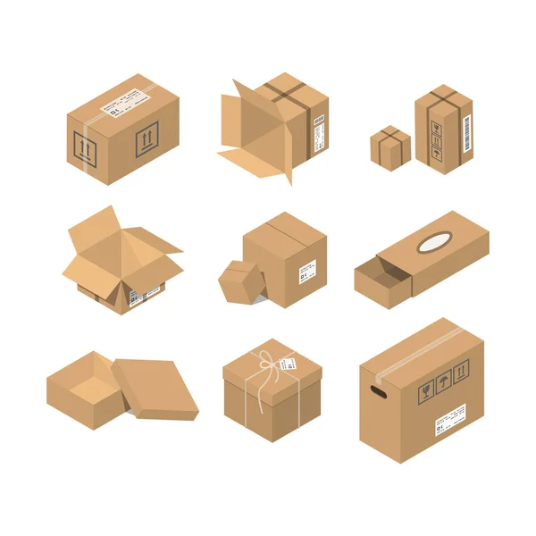 Mover ilustración de vector caja de servicio — Archivo Imágenes Vectoriales