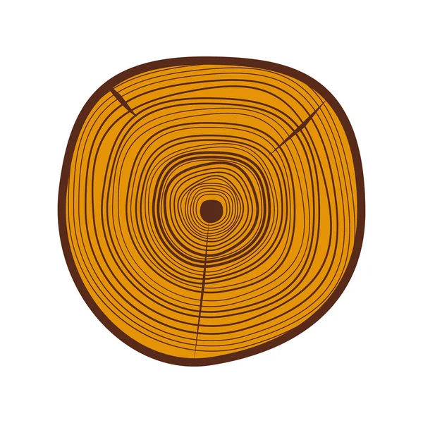 Árbol madera rodajas vector . — Archivo Imágenes Vectoriales