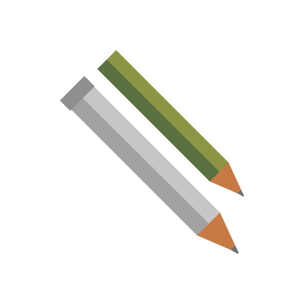 Vecteur isolé au crayon . — Image vectorielle