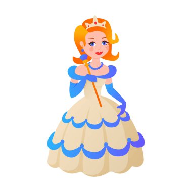Prenses karakter vectorillustration.