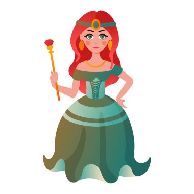 Prenses karakter vectorillustration.