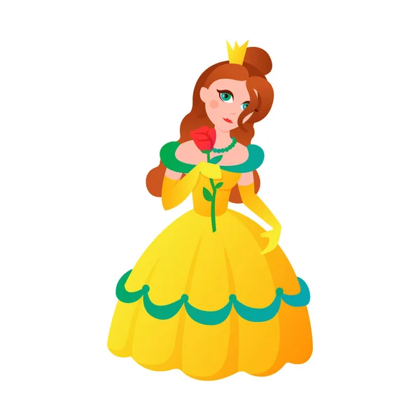 Illustration vectorielle de personnage Princesse . — Image vectorielle