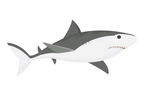 ВЕКТОРНЫЙ знак акули . — стоковий вектор