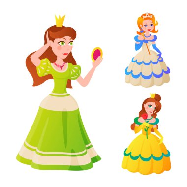 Prenses karakter vectorillustration.