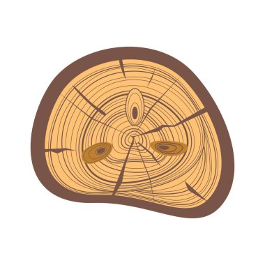 Ağaç ahşap dilimlerin vektör.