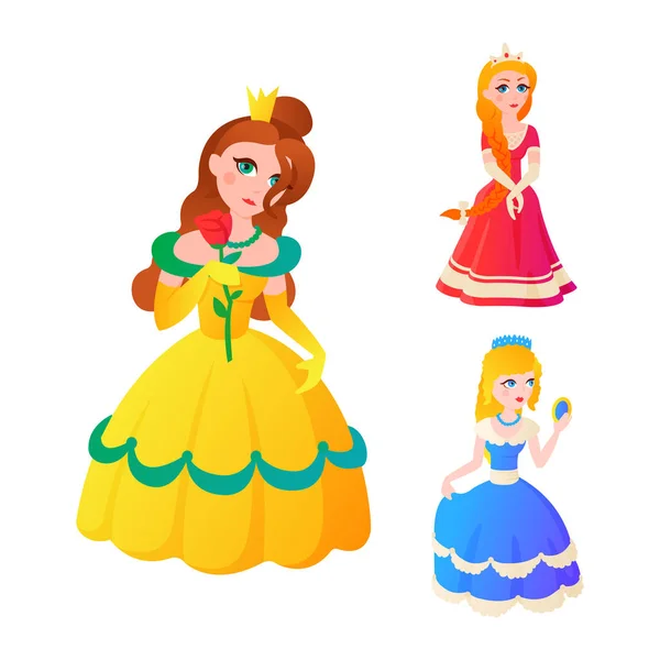 Иллюстрация персонажа принцессы . — стоковый вектор