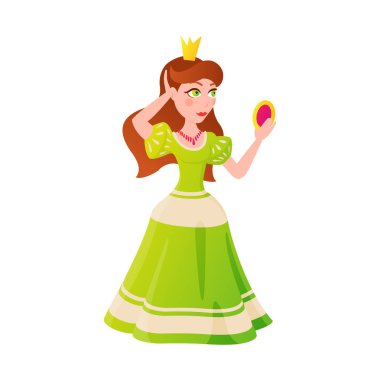 Prenses karakter vectorillustration.
