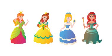 Prenses karakter vectorillustration.