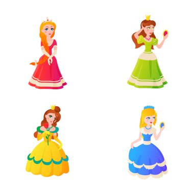 Prenses karakter vectorillustration.