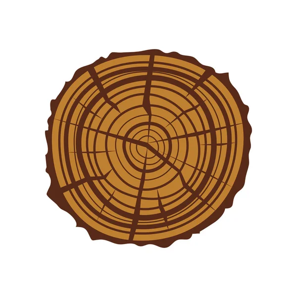 Tree wood slices vector. — Stock Vector