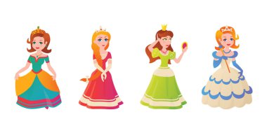 Prenses karakter vectorillustration.
