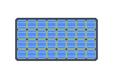 Güneş panelleri illüstrasyon vektör.