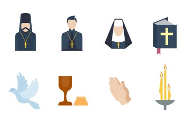 Din simgeler illüstrasyon vektör.