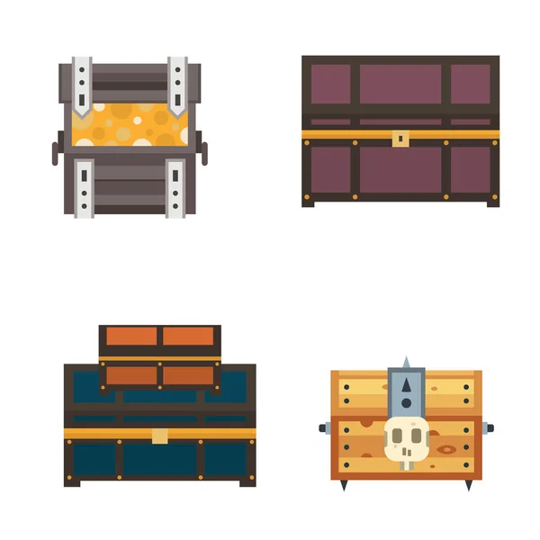 Treasure chest vektor illustration. — Stock vektor