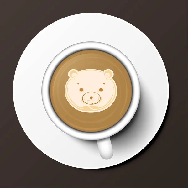 Ceașcă de cafea ilustrație vectorială . — Vector de stoc