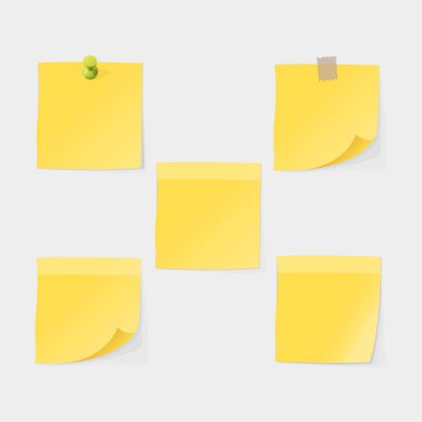 Etiket notlar illüstrasyon vektör.