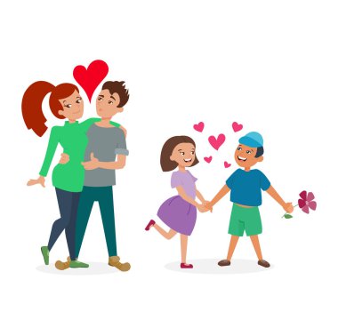 Kaç aşk vektör set içinde.