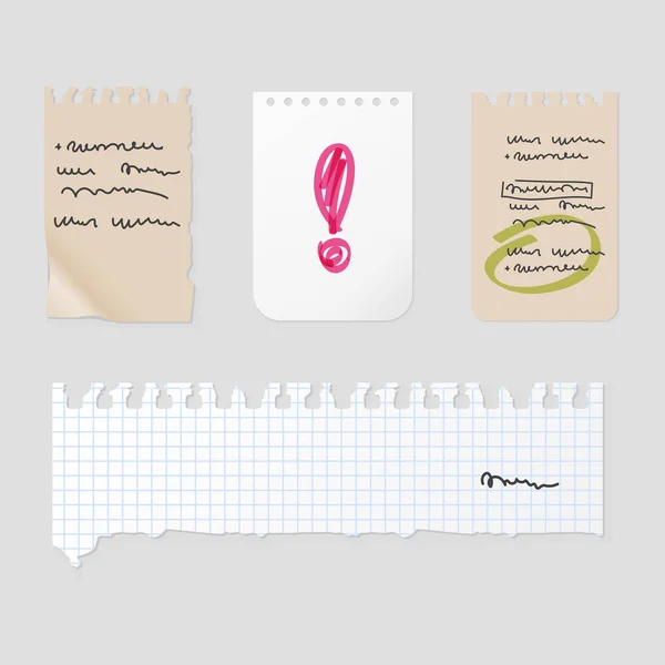 Autocollant notes illustration vectorielle . — Image vectorielle