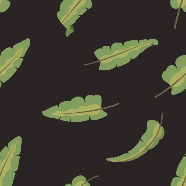Yaprakları vektör çizim ile Seamless Modeli.