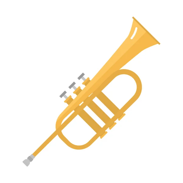 Ilustracja wektorowa saksofon ikona muzyki klasyczny instrument dźwięku. — Wektor stockowy