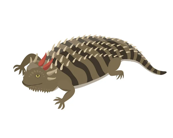 Goanna lagarto reptil aislado vector ilustración . — Archivo Imágenes Vectoriales
