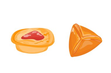 Ev yapımı organik pasta tatlı vektör çizim.