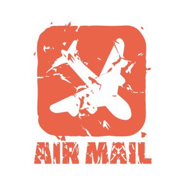 Vektör vintage hava posta pulu.