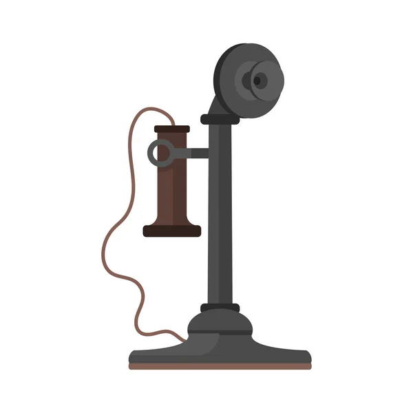 Teléfono vintage vector icono . — Vector de stock