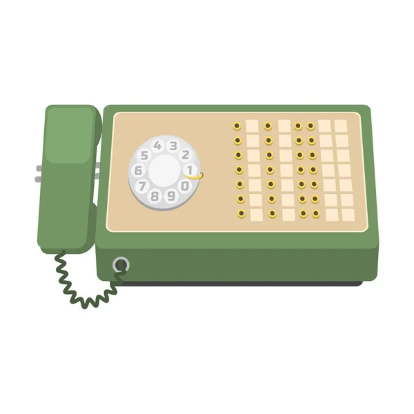 Teléfono vintage vector icono . — Archivo Imágenes Vectoriales