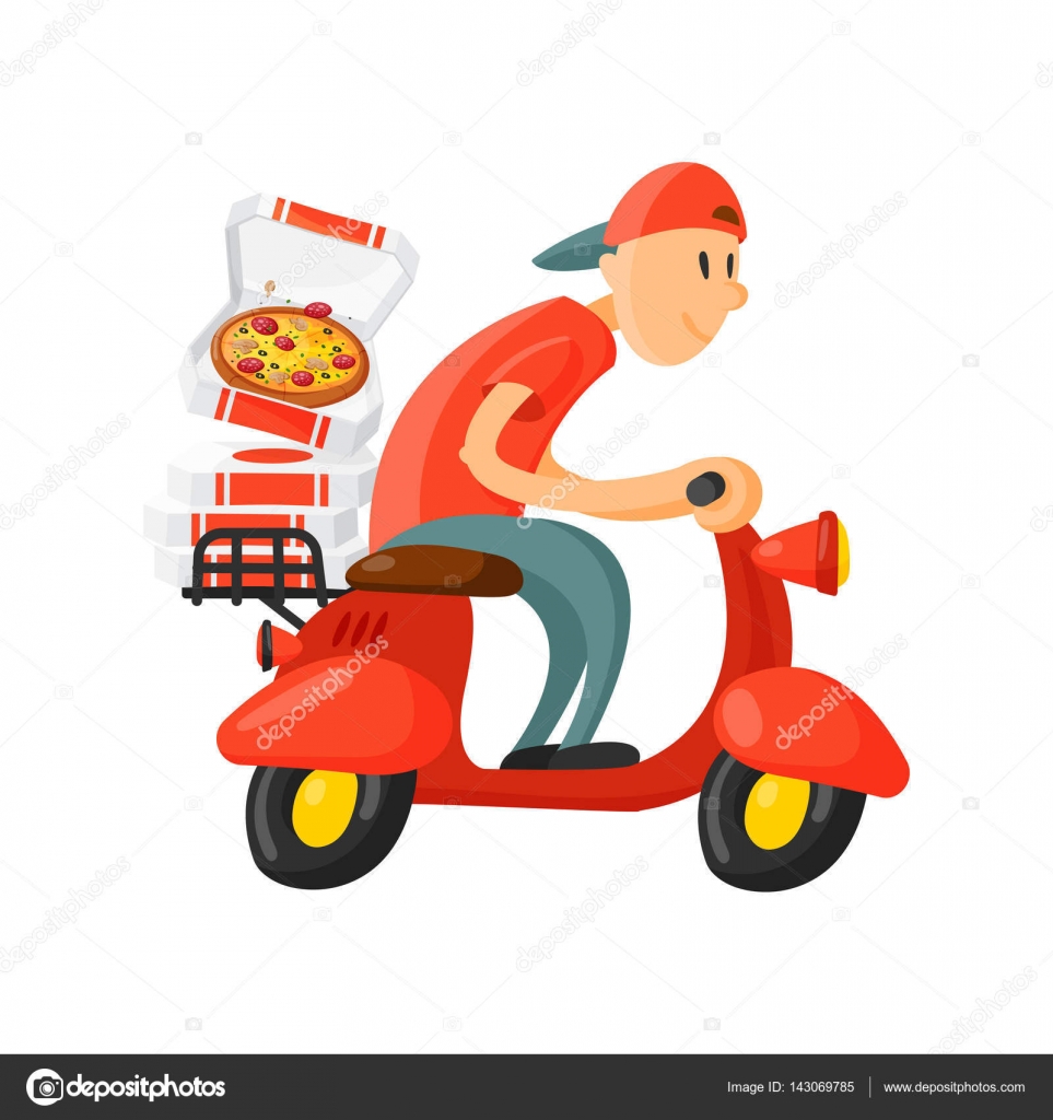 free clipart pizza delivery man - photo #41
