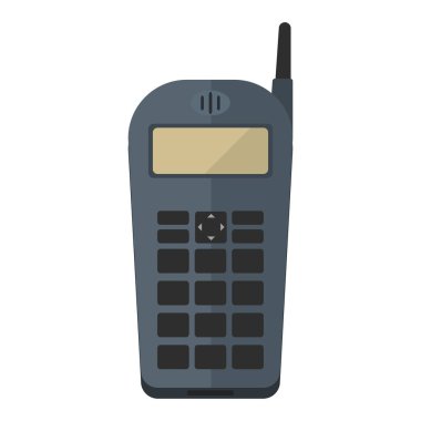 Telefon vintage vektör simgesi.