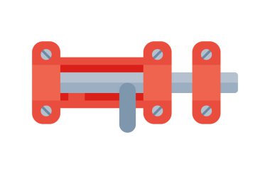 Evin kapı kilit erişim ekipman simge vektör Emanet parola gizlilik öğesi anahtar ve asma kilit koruma güvenlik anahtar deliği vektör çizim ile.