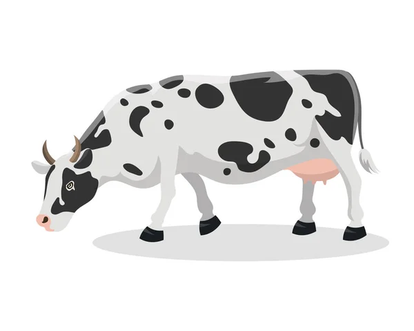 Cartoon cow farm animal vector illustration. Stock Vector Image by  ©vectordreamsmachine #144467241