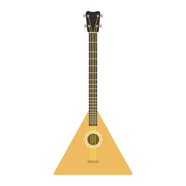 Векторний інструмент Балалайка гітара народна музична мелодія символ акустичний звук класична скрипка та національне музичне обладнання ізольовані ілюстрації . — стоковий вектор
