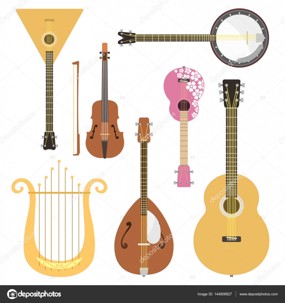 Strunné hudební nástroje klasické orchestr art zvuk nástroje a ...