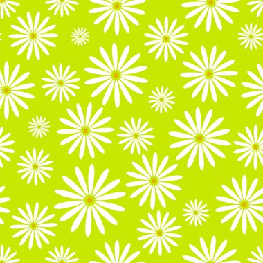 Yazdırma süs süsleme ve vektör çizim çizim çiçek grafik sanat doğa ile çiçek seamless modeli Paskalya papatya duvar kağıdı el çekilmiş.