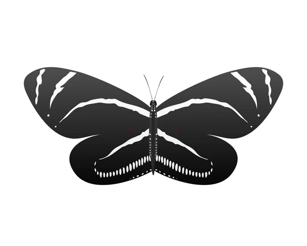Красочная бабочка с абстрактным декоративным узором летняя свободная муха представляет собой силуэт и красоту природы весеннее украшение насекомых. векторная иллюстрация . — стоковый вектор