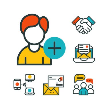 Sistem internet koruma parolası erişim teknik araç vektör çizim büyük veri merkezi grup bulut kümesi ince çizgiler bağlantı simgeleri anahat.