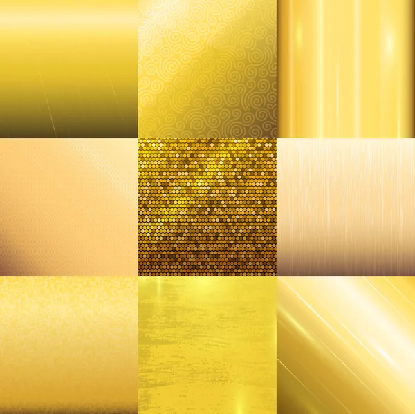 Goldene Textur-Muster-Vektor-Vorlage. — Stockvektor