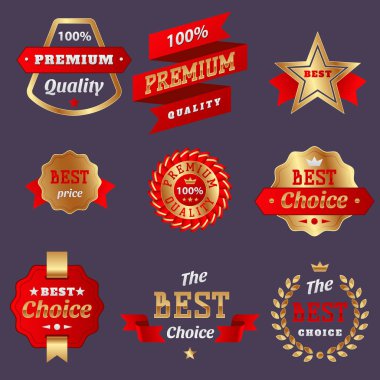 Reklam etiketi simgesi indirim promosyon vektör çizim vektör rozetleri Dükkanı ürün satış en iyi fiyat etiketlerinin kümesi.