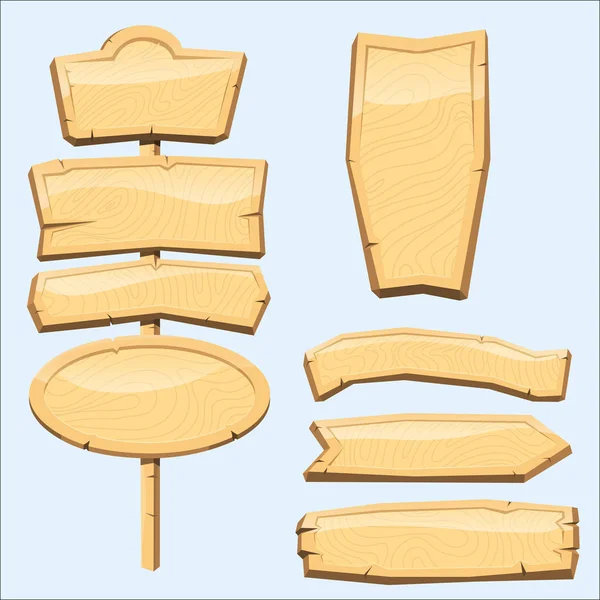 Dizin ahşap tabela yol panosu ahşap tablet gösteren dizin ok ucu yolu vektör çizim