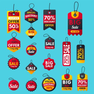 Süper Satılık ekstra bonus kırmızı afiş metin etiketi iş alışveriş internet promosyon indirim teklif etmek vektör çizim