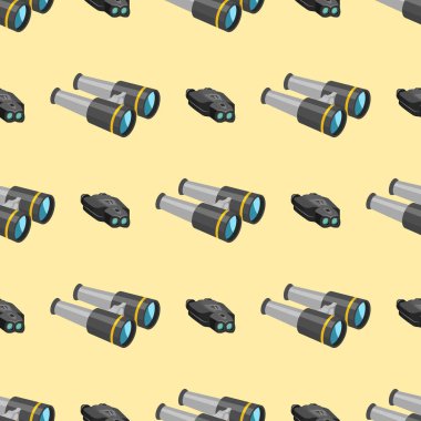 Profesyonel kamera objektif dürbün göz spyglass optik seamless modeli kamera odak optik donanımları vektör çizim cam