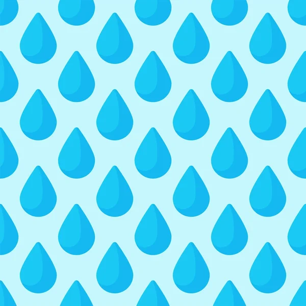 Varrat nélküli színes csepp minta háttér vektor víz kék természet esőcsepp elvont illusztrációja — Stock Vector