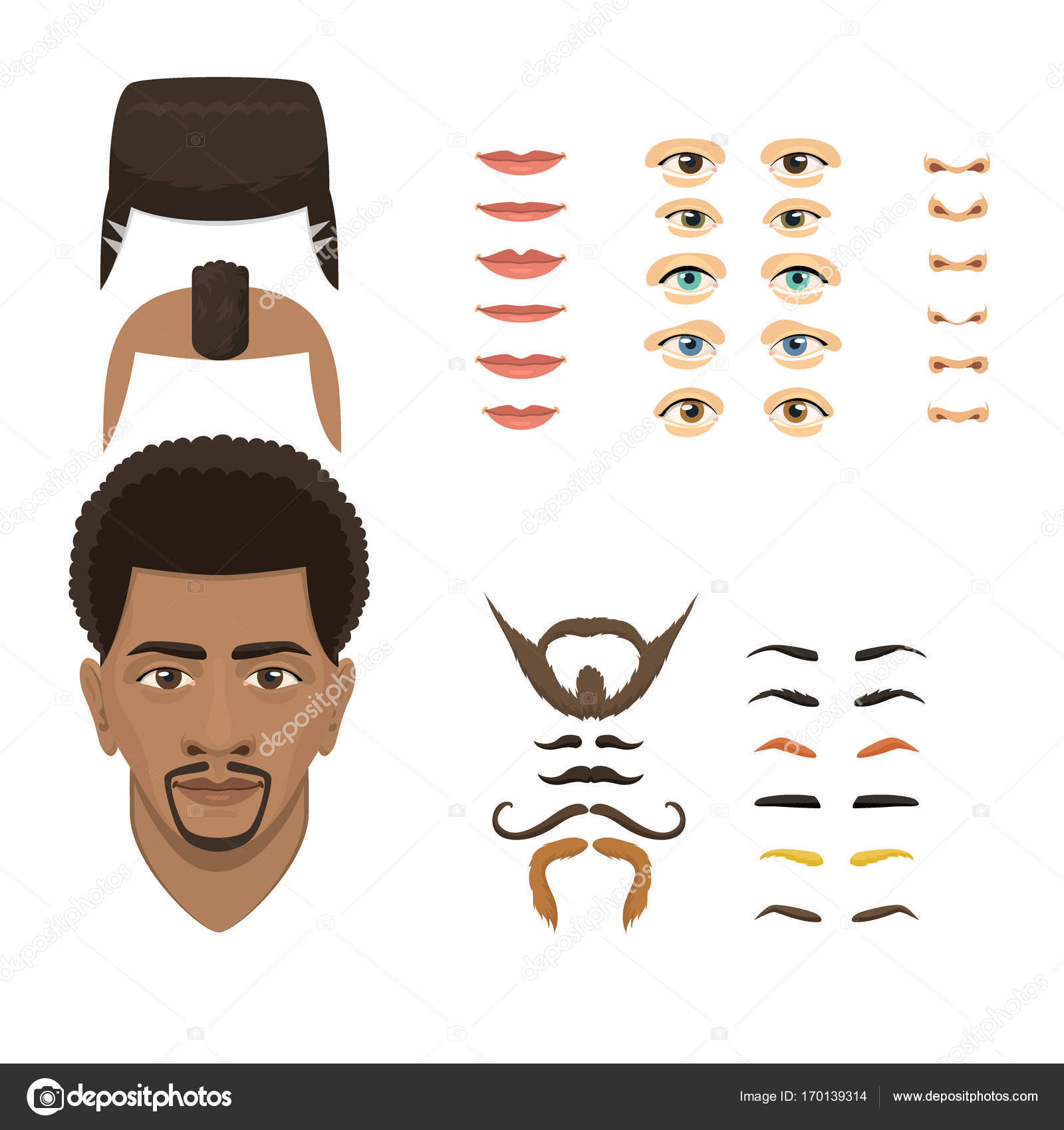 Avatar creator Stock Vector