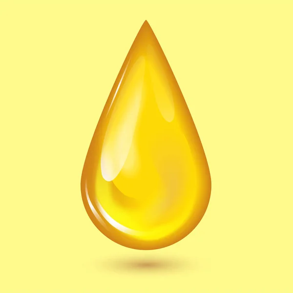Orangen Honigtropfen und gelbe Spritzer gesunden Sirup goldene Nahrung Flüssigkeit Tropfvektor Illustration. — Stockvektor