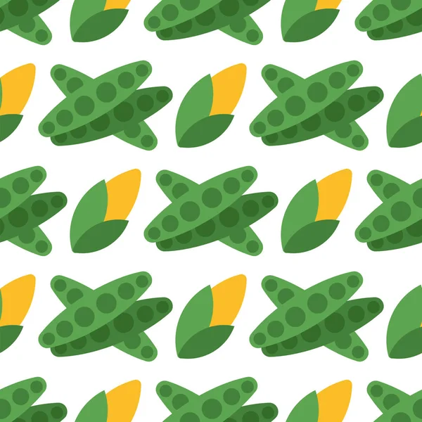 Cavolo senza soluzione di continuità modello di sfondo per il design alimentare raccolta giardino estate vitamina carta da parati vettoriale illustrazione . — Vettoriale Stock